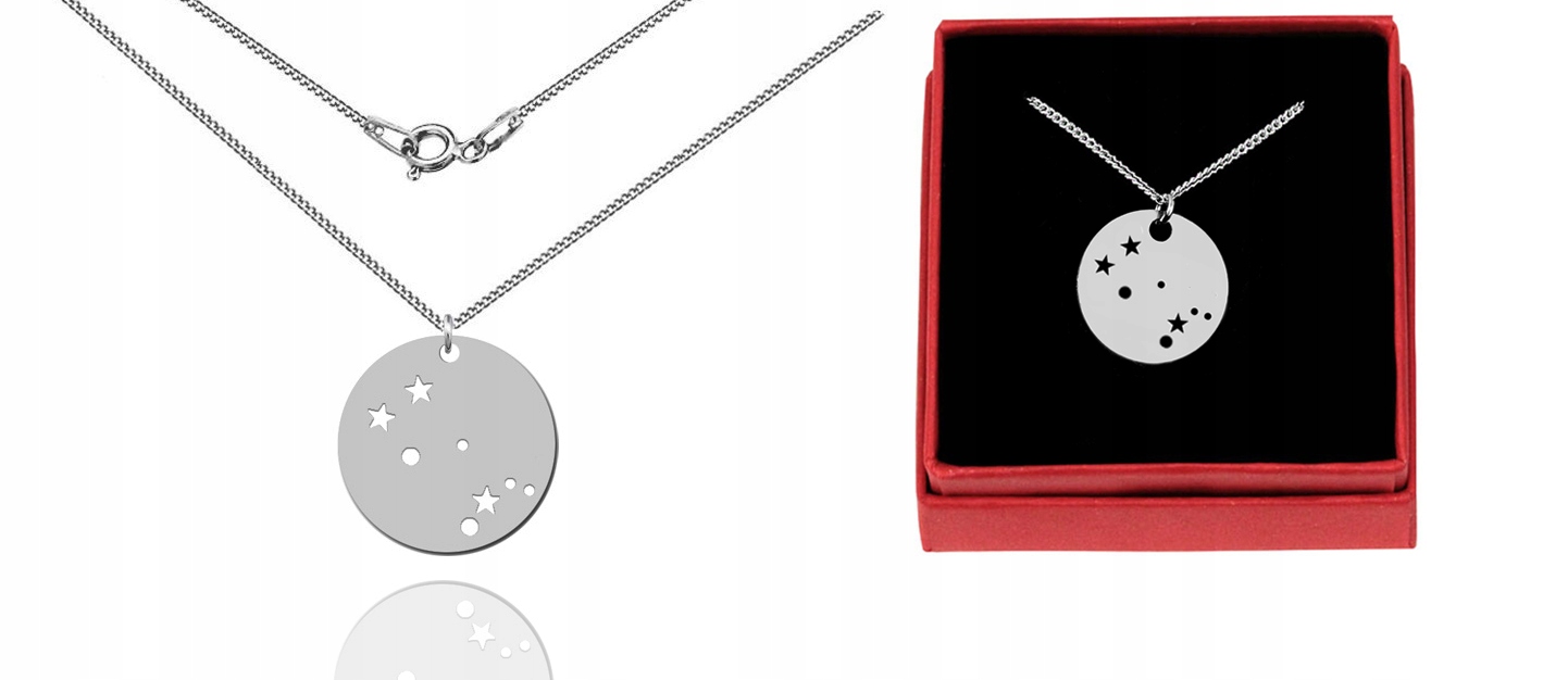 

Celebrytka Konstelacja Bliźnięta Zodiak Srebro Rod