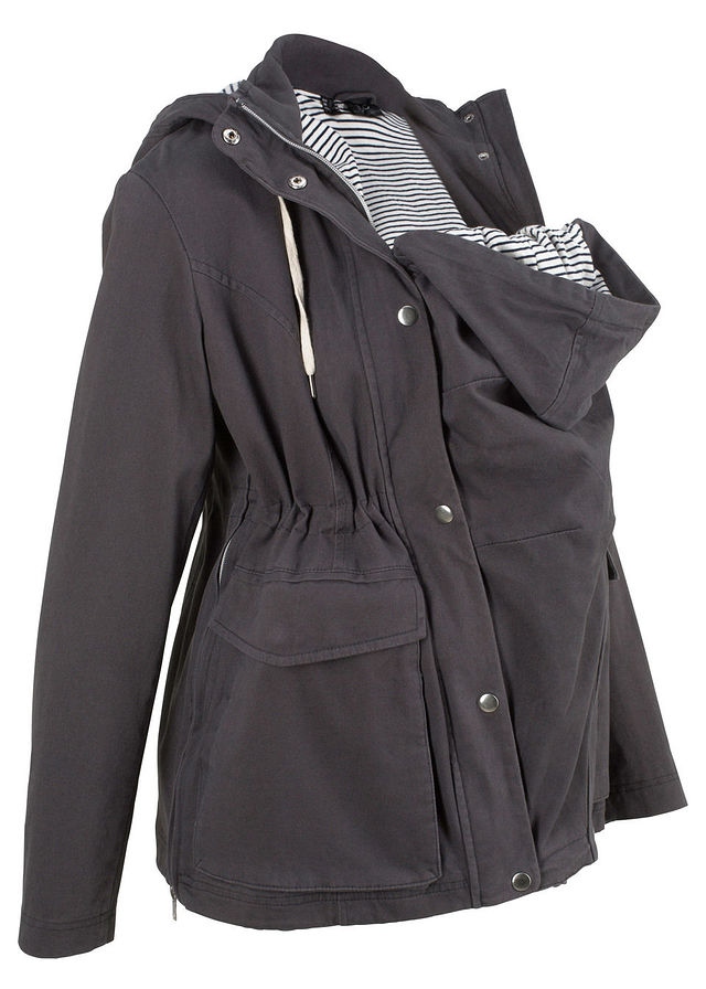 Z1418 KURTKA CIĄŻOWA PRZEJŚCIOWA SZARA R.48