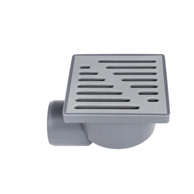 KRATKA ŚCIEKOWA FI 50 15x15 BOCZNA PLASTIK SZARA