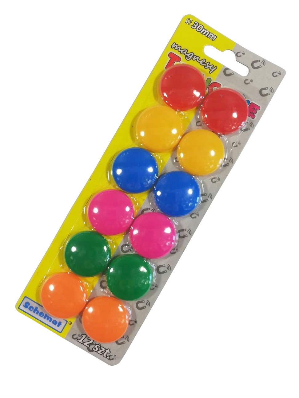 

Magnesy Do Tablic Magnetycznych Zestaw 12szt ZE13