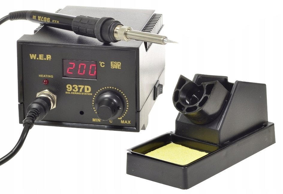 Stacja lutownicza HOTAIR WEP 937D +10GROTÓW CYNA KAL IPA Kod producenta SET395