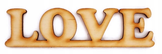 

Dekor Napis Love 113 x 30 mm WS021