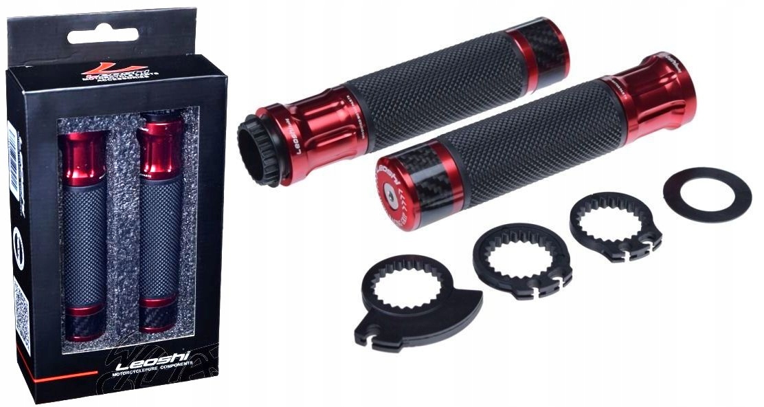 Červené Karbonové Manžety Sada Párových Koncovek