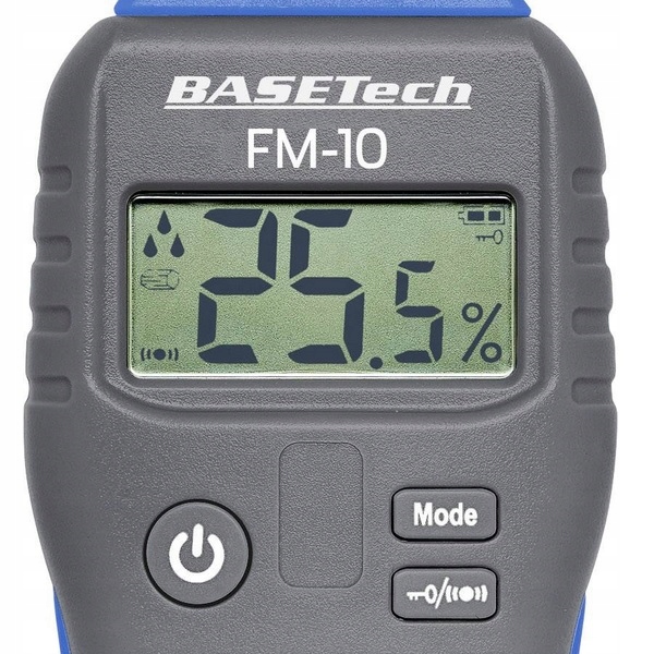 MIERNIK WILGOTNOŚCI DREWNA BETON WILGOTNOŚCIOMIERZ CYFROWY Basetech Germany Model wilgotnościomierz bezinwazyjny FM-10