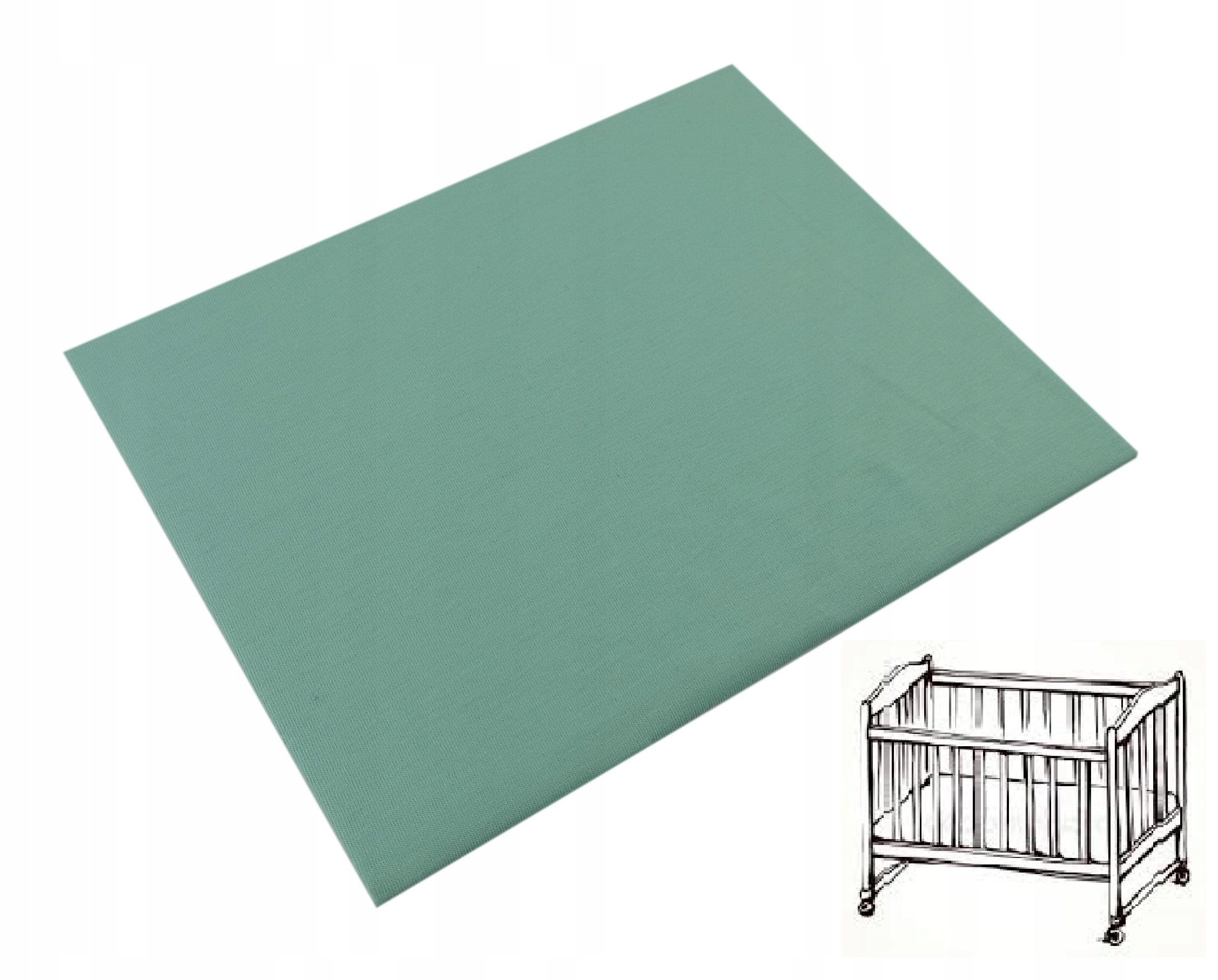 OLKA Prześcieradło 90x40 do KOŁYSKI JERSEY mięta