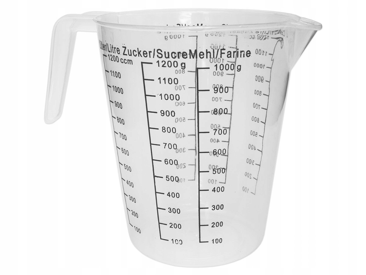 

Plastikowy Kubek Dzbanek Z Miarką 1500 ml tort