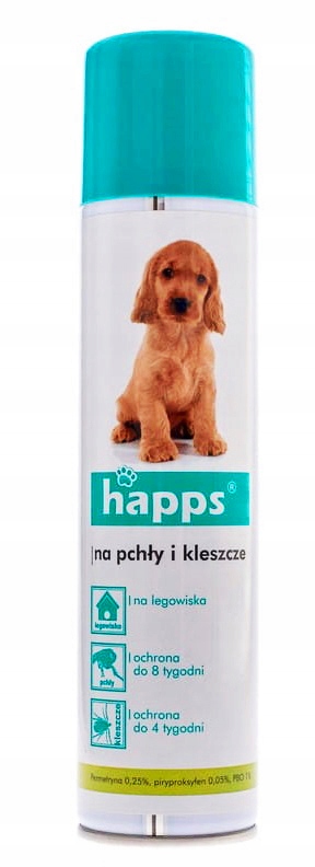 

Happs Spray Na Pchły Kleszcze Budy Psów Legowiska