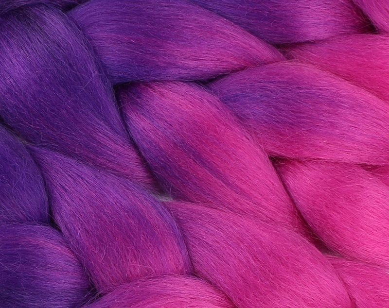 Włosy SYNTETYCZNE do warkoczyków KOLOROWE warkoczyki DOCZEPIANE WŁOSY ombre Marka Luvu