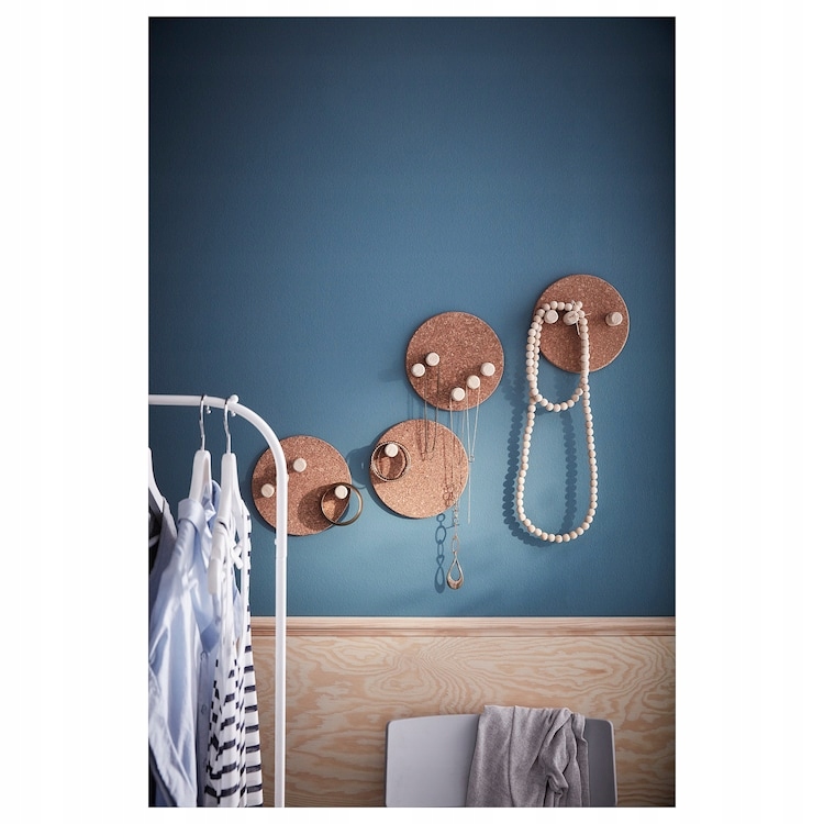 IKEA HEAT Podstawka pod garnek korek 19cm 3szt Materiał korek