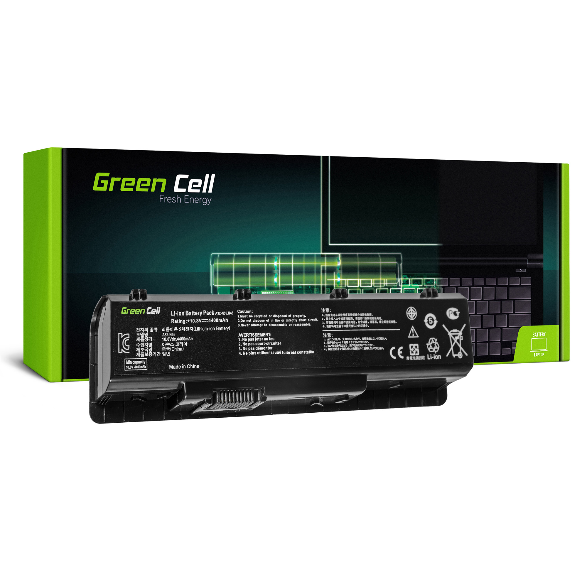 

Bateria A32-N55 do Asus N55 N55S N55SF N75 N75S