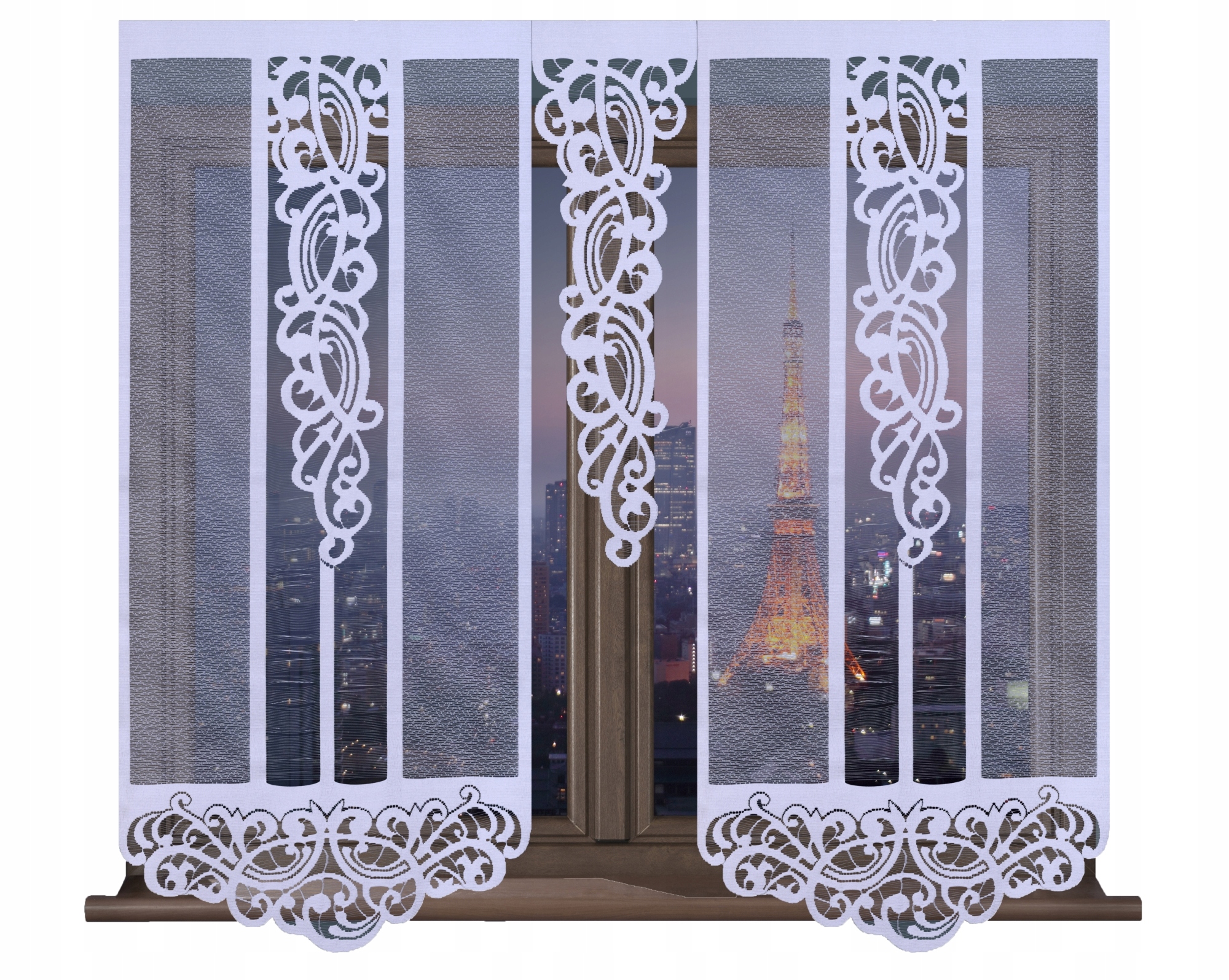 

Panel Ażur Firana Gotowa Żakard 60x120 Portos