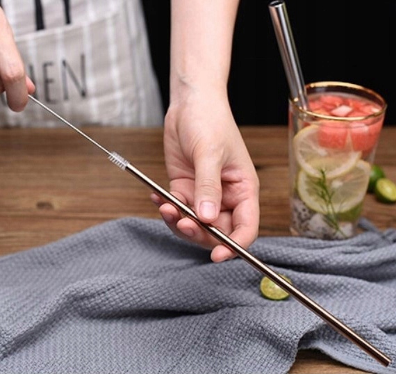 RURKI SŁOMKI WIELORAZOWE STALOWE ZESTAW 8 SZT 1357 Typ produktu wielorazowy