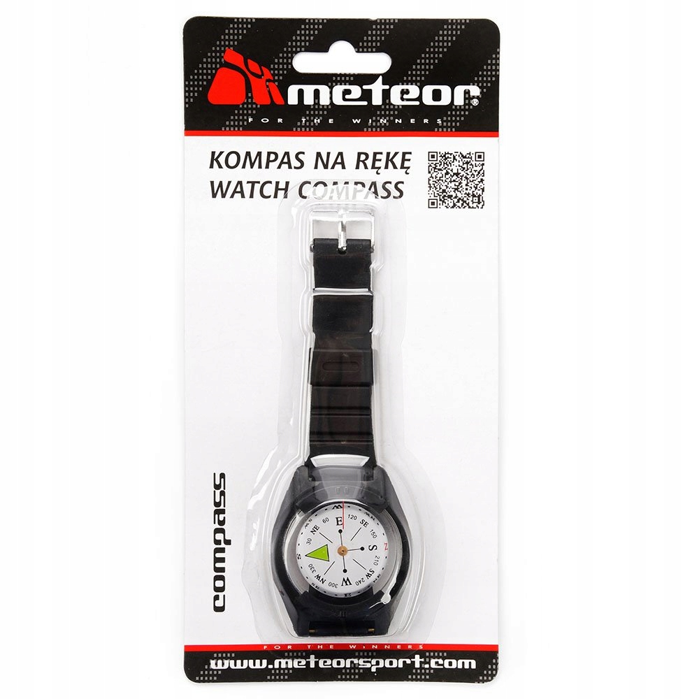 METEOR KOMPAS BUSOLA TURYSTYCZNA Z PASKIEM Linijka brak