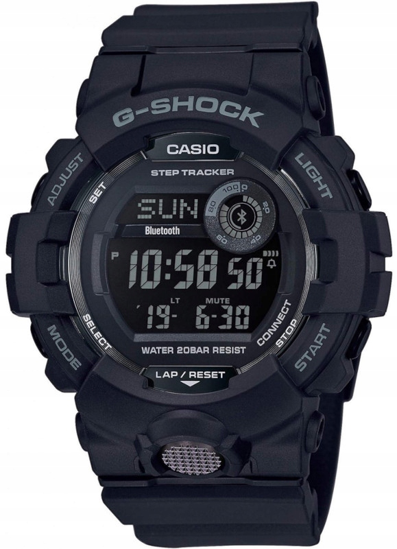 Černé pánské sportovní hodinky Casio G-Shock GBD-800Gwar.3+3L Zibi Gravírování