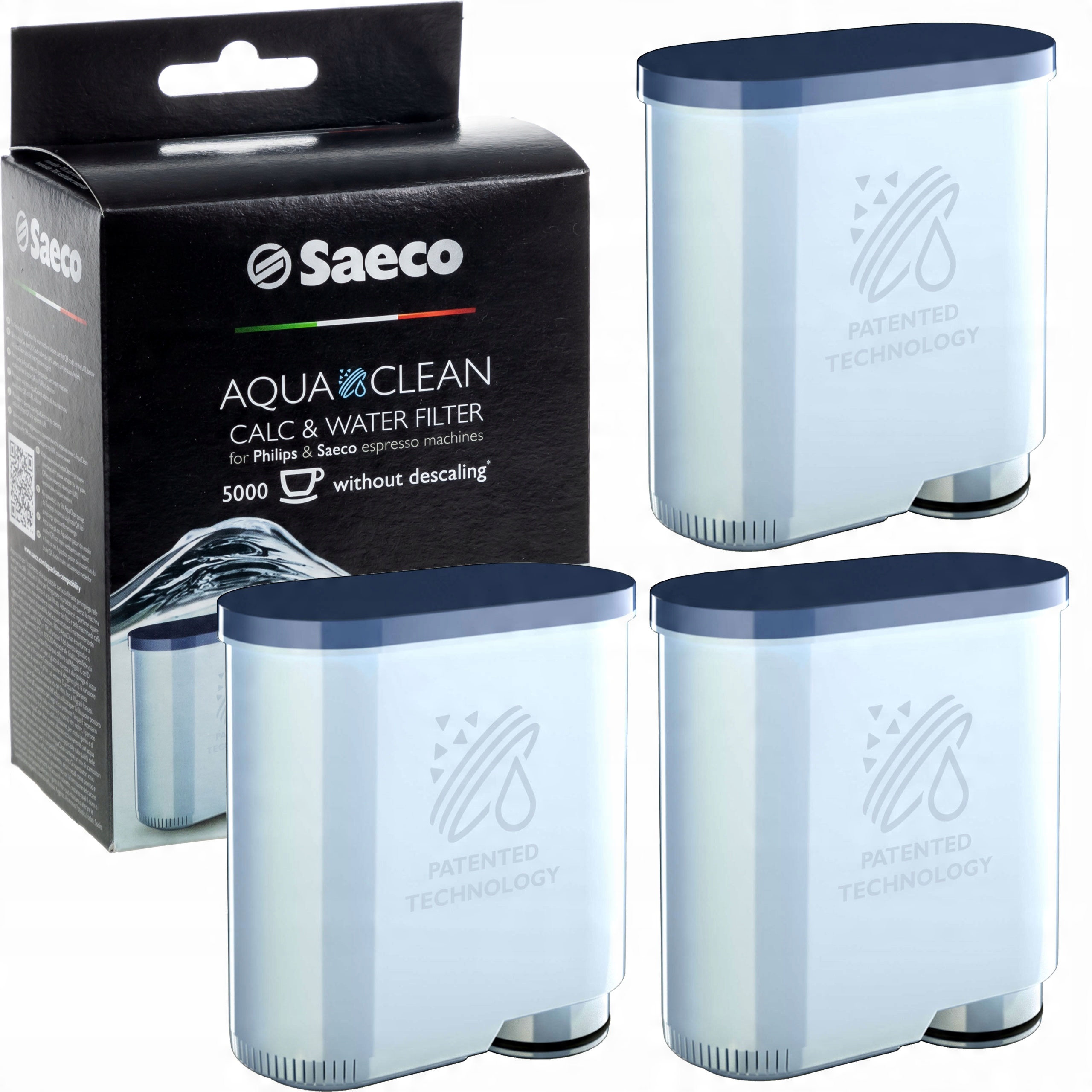 

3x Filtr Wody Ekspresu Saeco Moltio Aqua Clean Ory