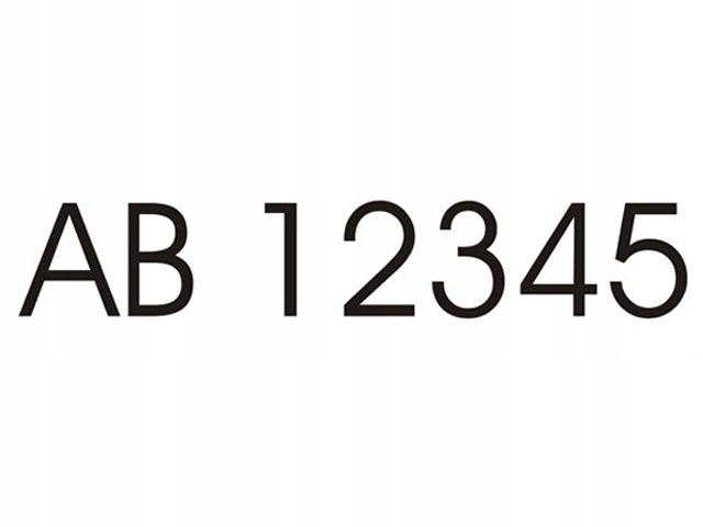

Naklejka Numery Rejestracyjne Tir Wanna Naczepa