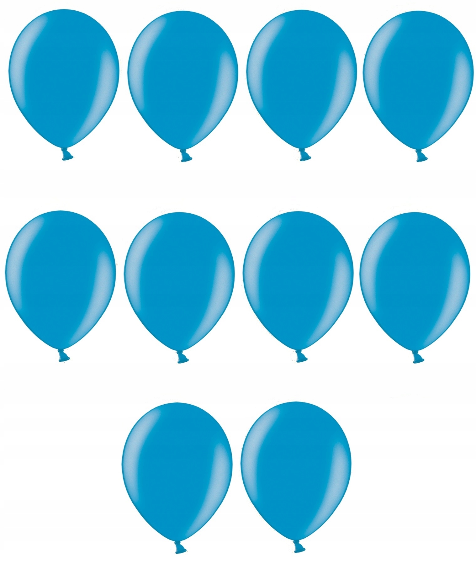 

Balony Cyjan 30cm Perłowe 10szt na ślub urodziny