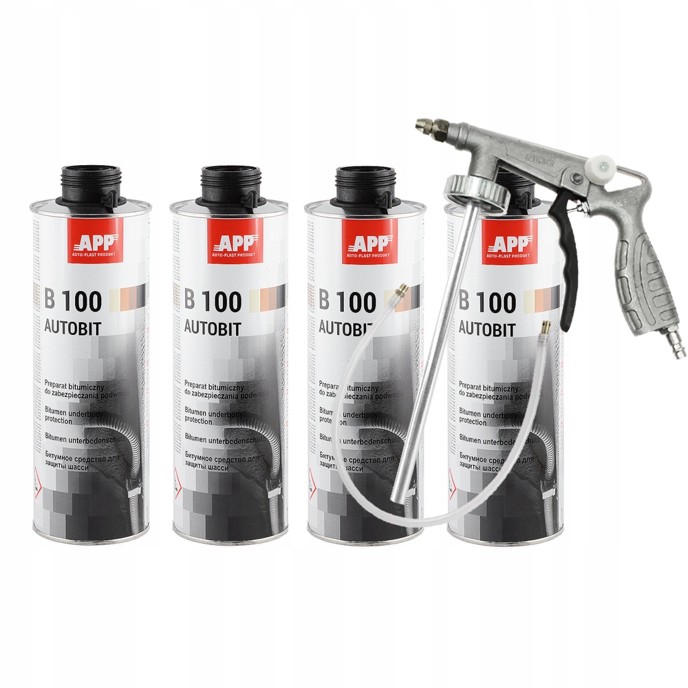 

App B100 Autobit konserwacja podwozia 4L+pistolet