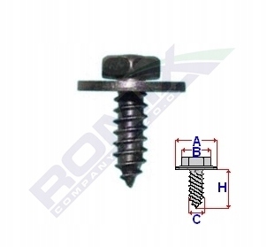 WKRĘT MONTAŻOWY ROMIX 40523Z 5szt Producent części Inny