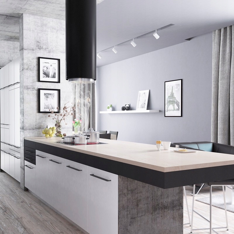 Okap wyspowy GLOBALO CYLINDRO ISOLA 39.3 BLACK Marka Globalo