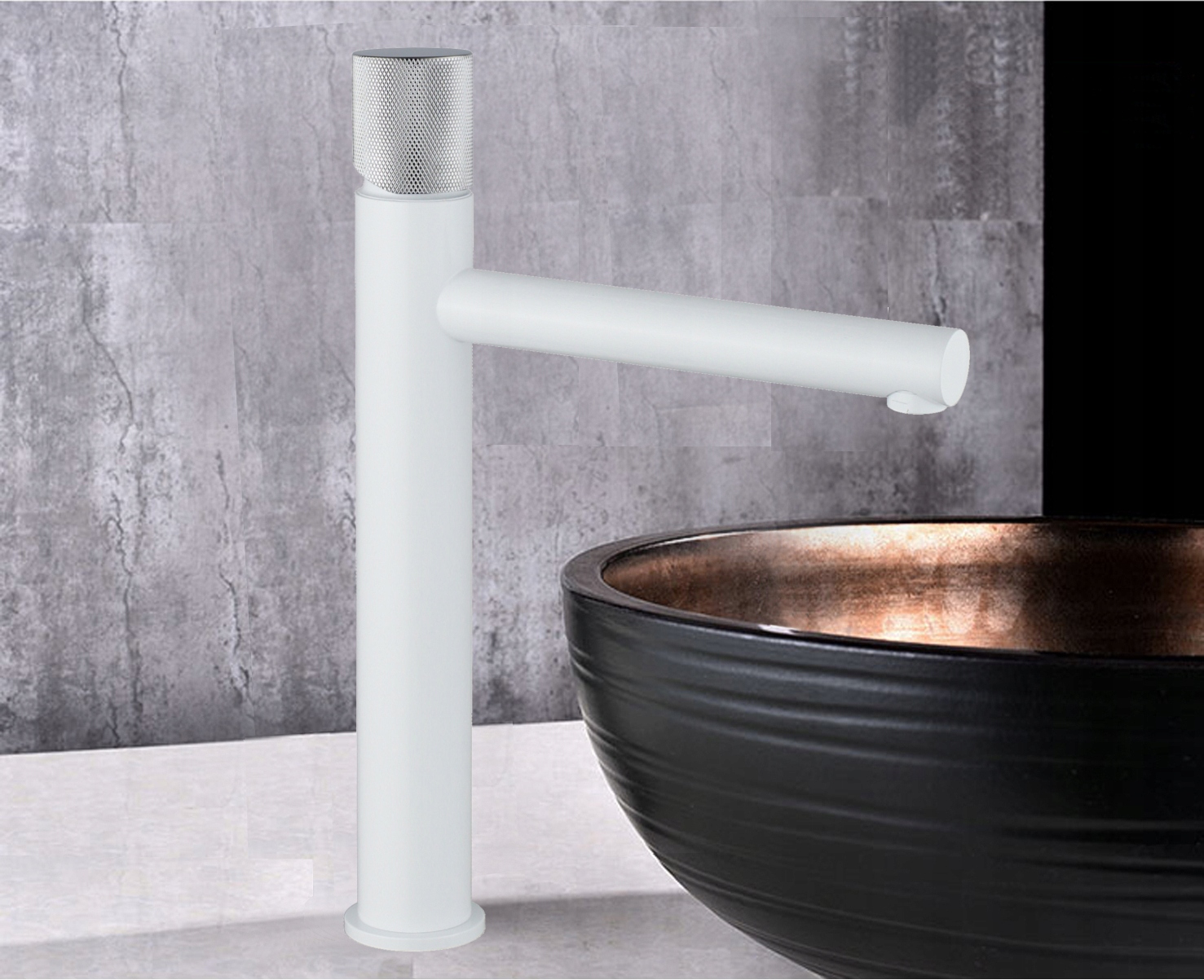 MEXEN ELBA ONE BATERIA UMYWALKOWA BIAŁA CHROM Typ montażu stojąca