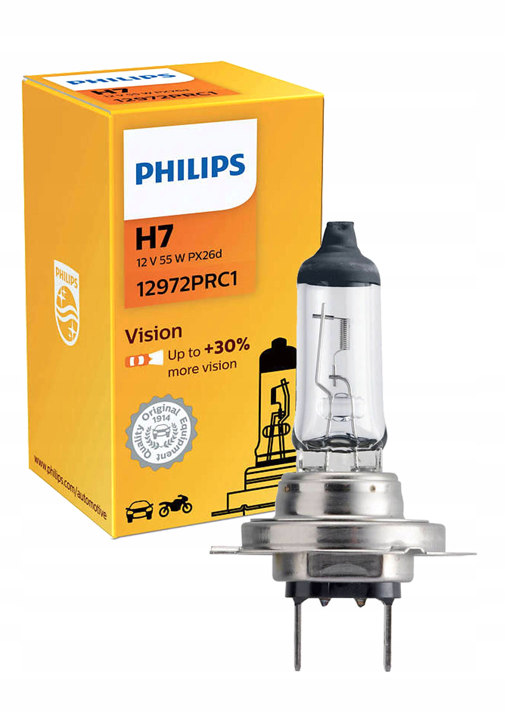 

Żarówka Philips +30% H7 Vision Premium 1szt