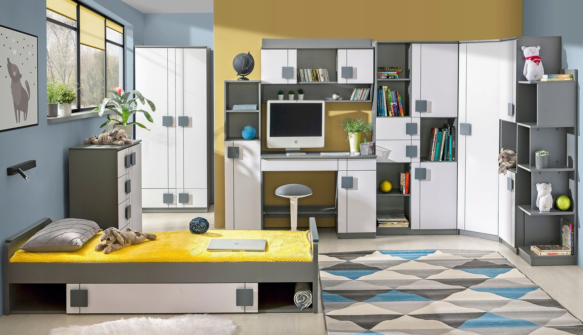 meble regał zamykany mały niski słupek Gumi 10 Marka Dolmar