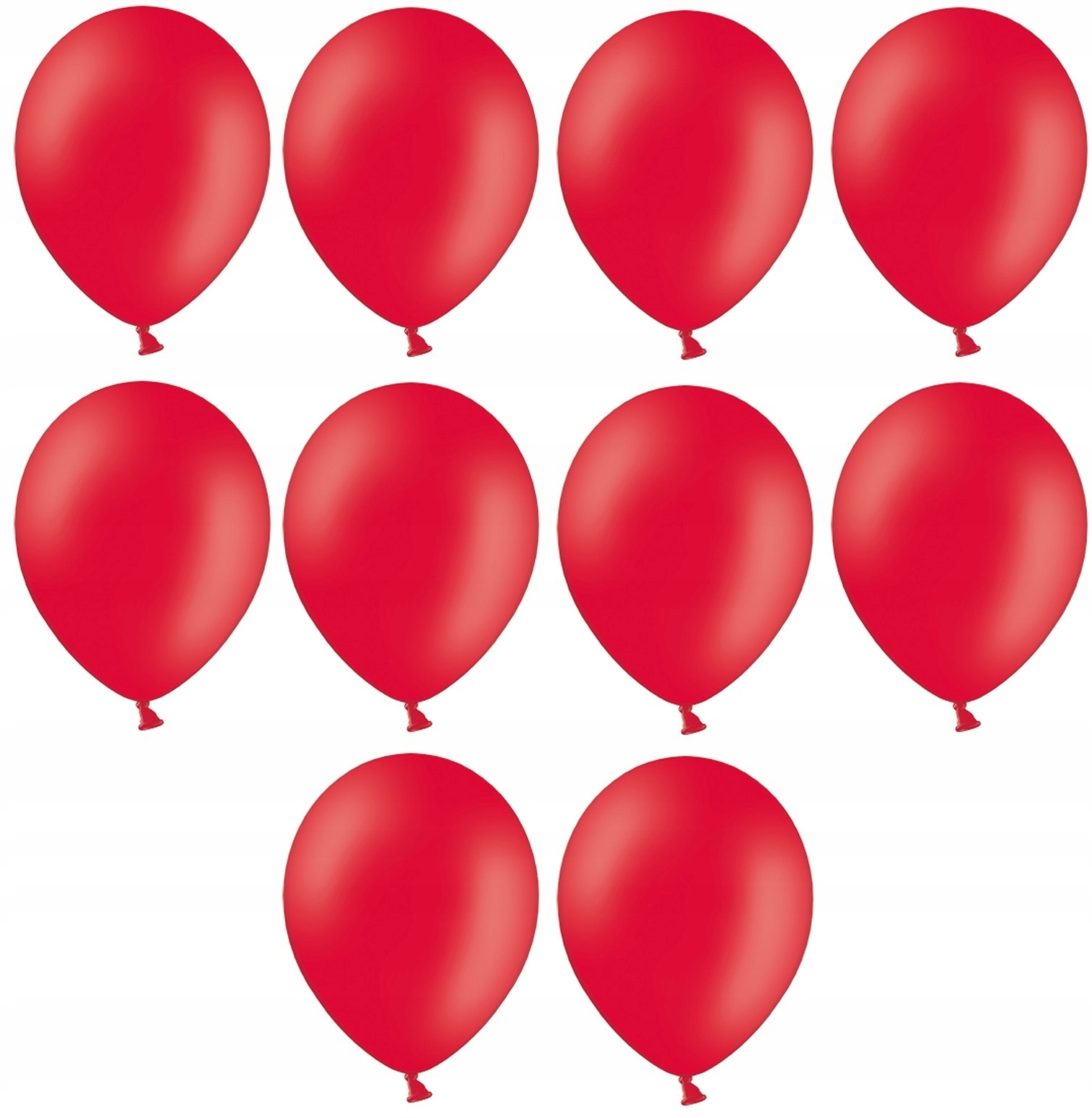 

Balony Czerwone 30cm Pastelowe 10szt ślub urodziny