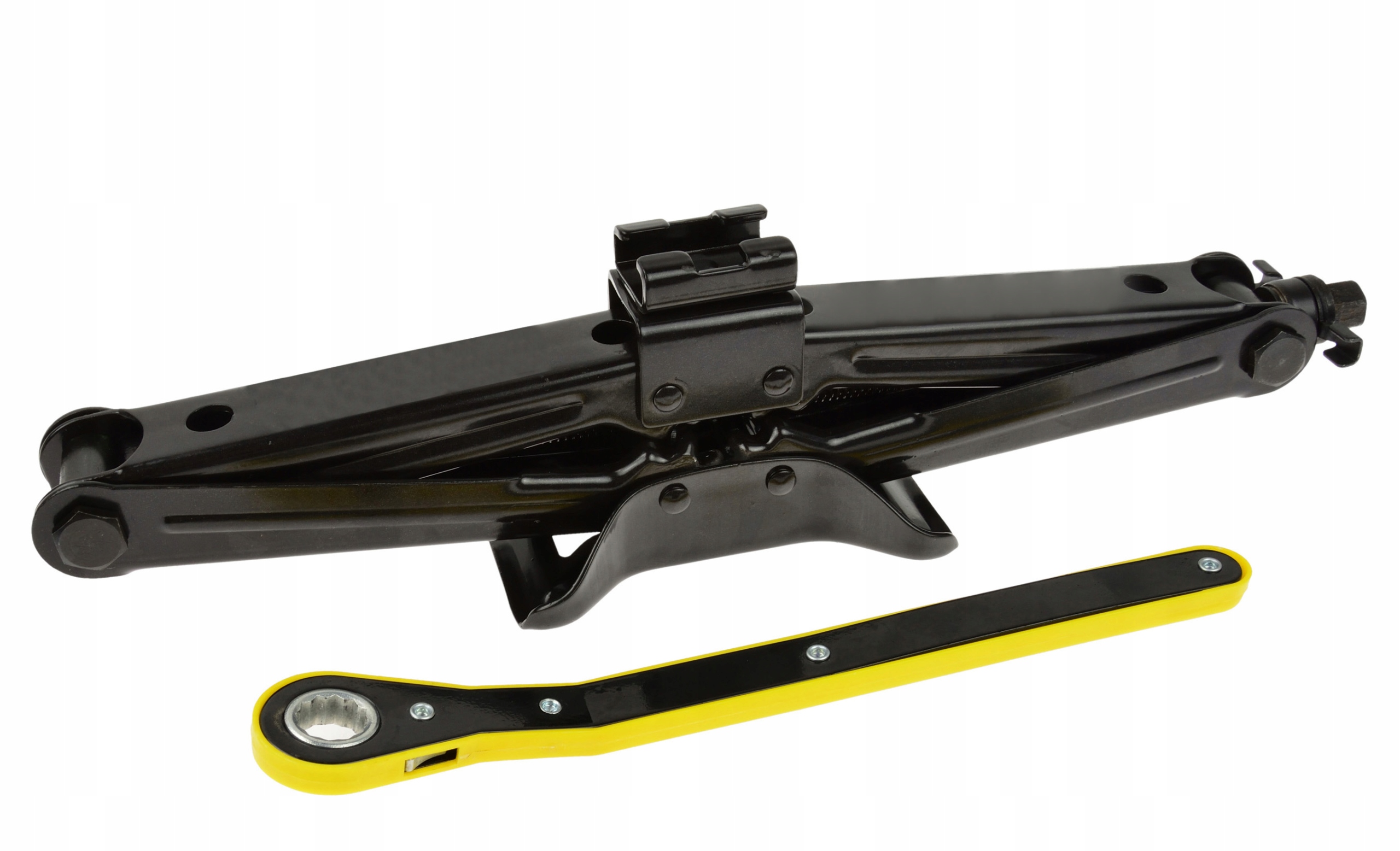 PODNOŚNIK SAMOCHODOWY LEWAREK TRAPEZOWY KLUCZ DO KÓŁ ŻABA TRAPEZ 1,5 T Minimalna wysokość podnoszenia 105 mm