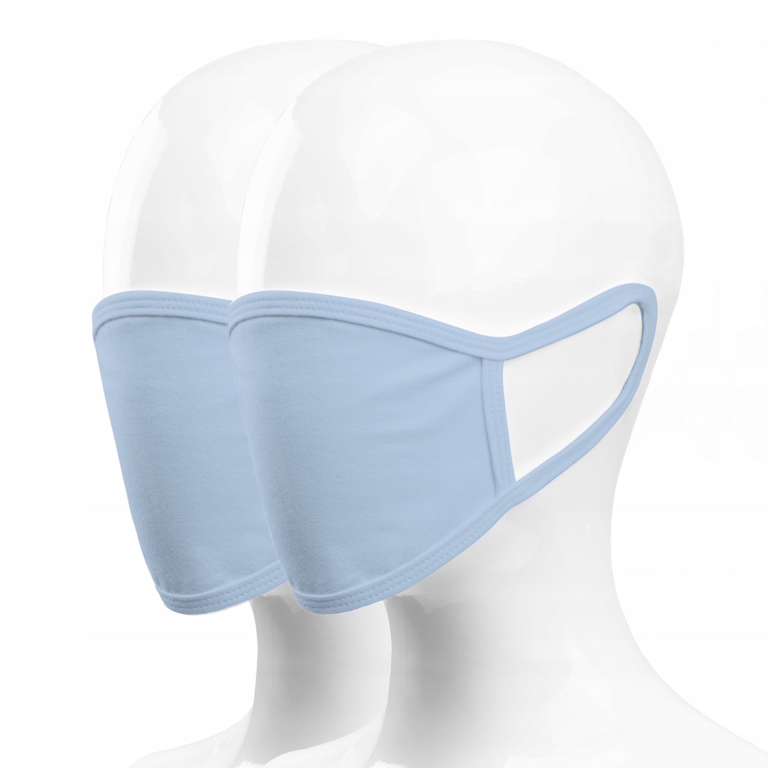 

Maseczka Bawełniana Błękitna Jedna Warstwa 2 szt