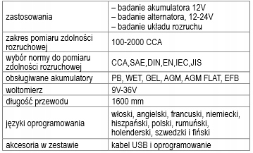 Probnik cyfrowy akumulatorow 12V BETA1498TB 12 24 Brand Beta