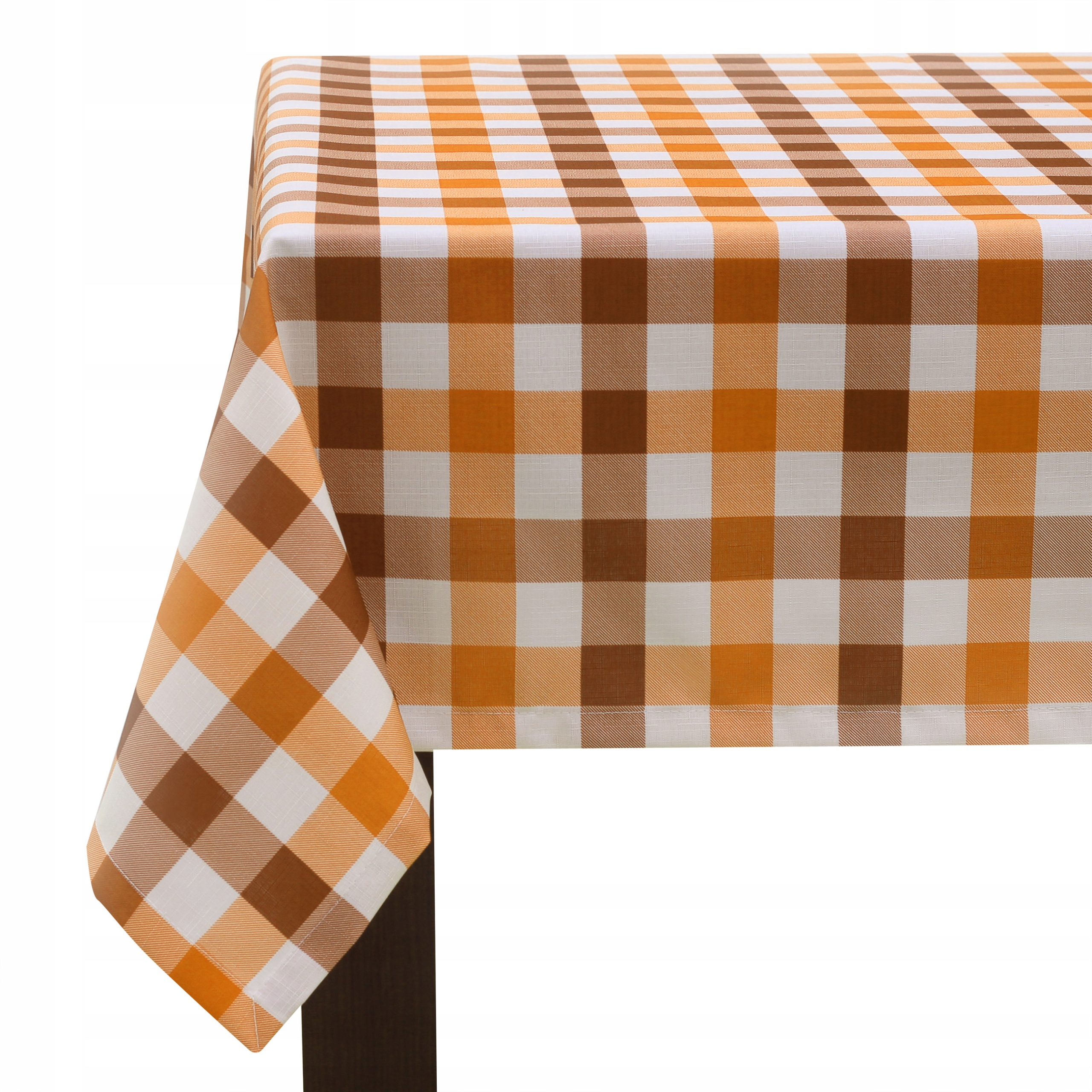 

Obrus Plamoodporny Picnic Krata 140x260 pomarańcz
