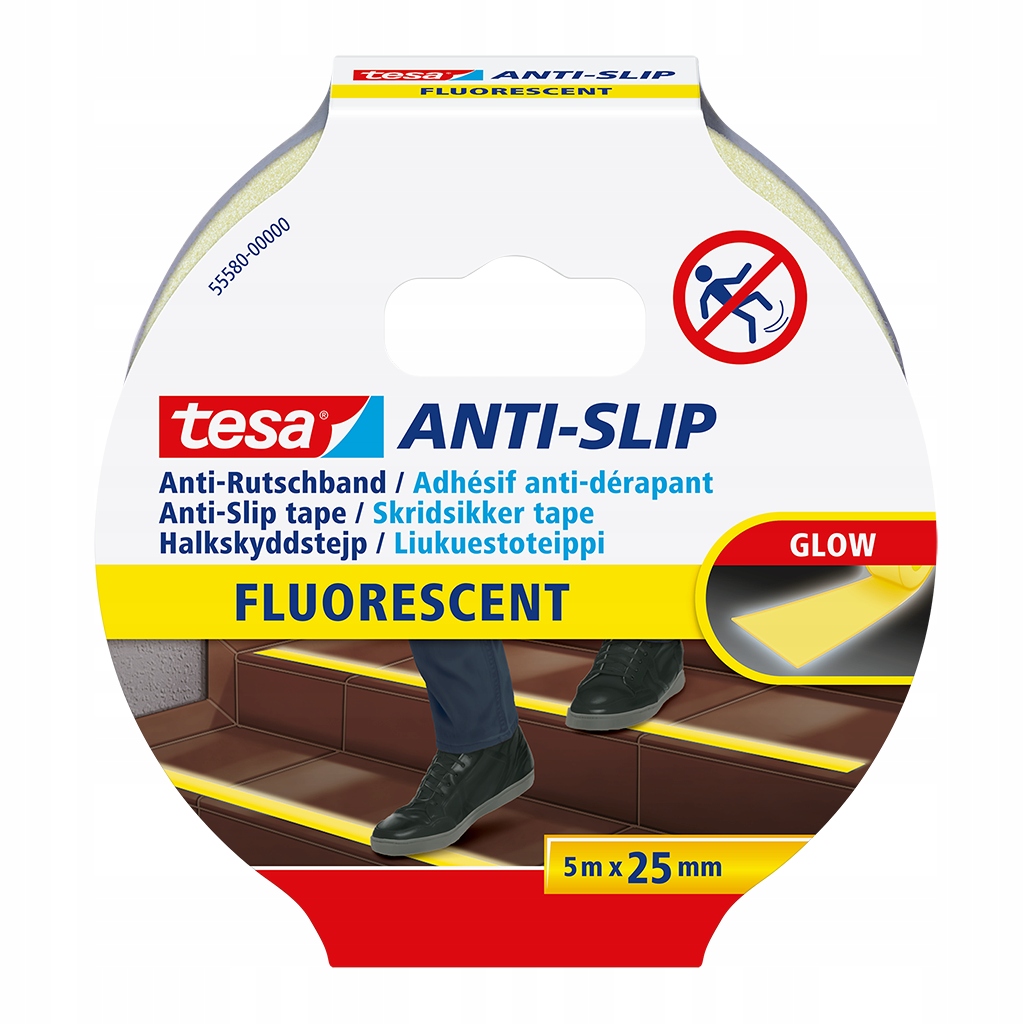 

Taśma antypoślizgowa tesa 5m x 25mm odblaskowa