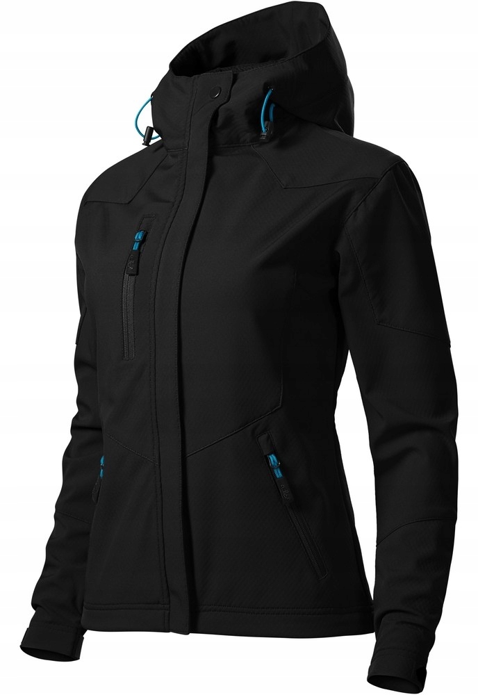 

Softshell kurtka damska, 4 kolory, czarny, r.XL