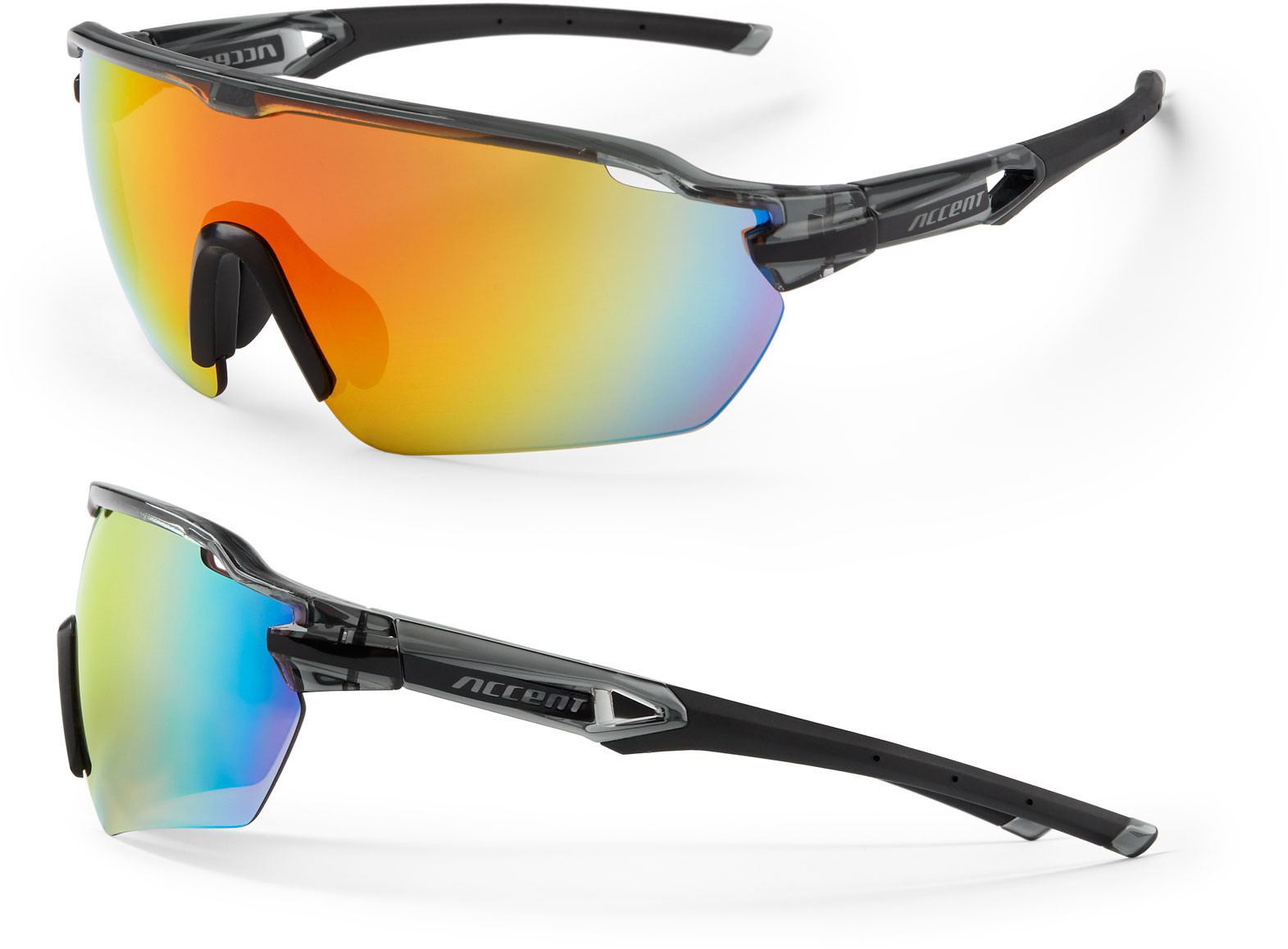 Okulary Rowerowe ACCENT REFLEX - 2 szkła ETUI