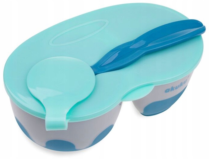 AKUKU MISECZKA DWUKOMOROWA Z ŁYŻECZKĄ TALERZYK
