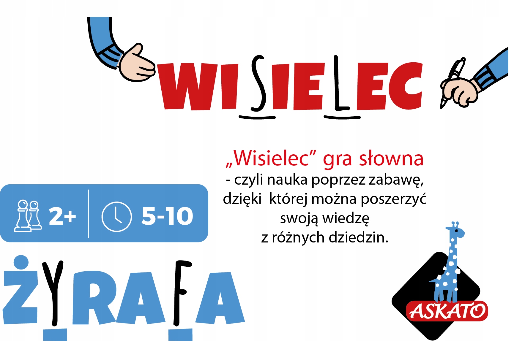 WISIELEC - GRA SŁOWNA DREWNIANA POLSKI ALFABET Wydawca Askato