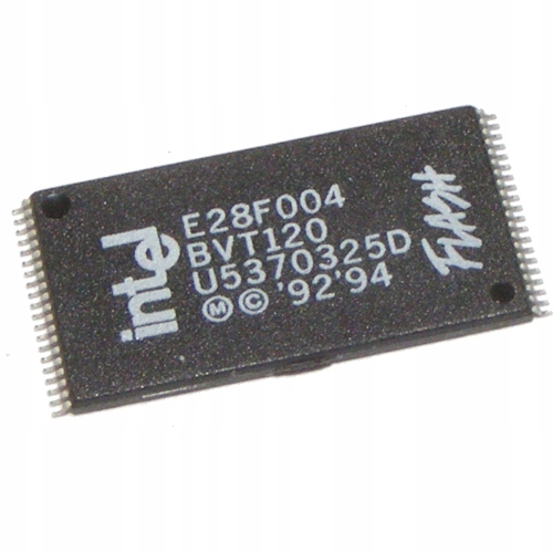 

Pamięć flash 4Mbit E28F004BV-T120 TSOP-40 Intel