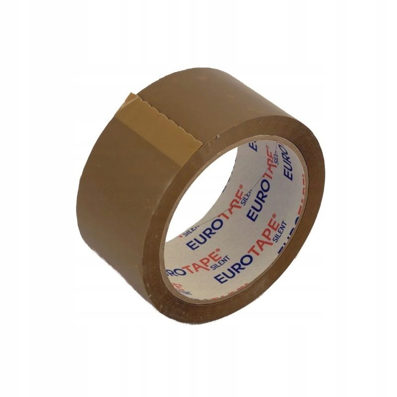 

Taśma Pakowa 48/60 Euro-tape Cicha Brązowa