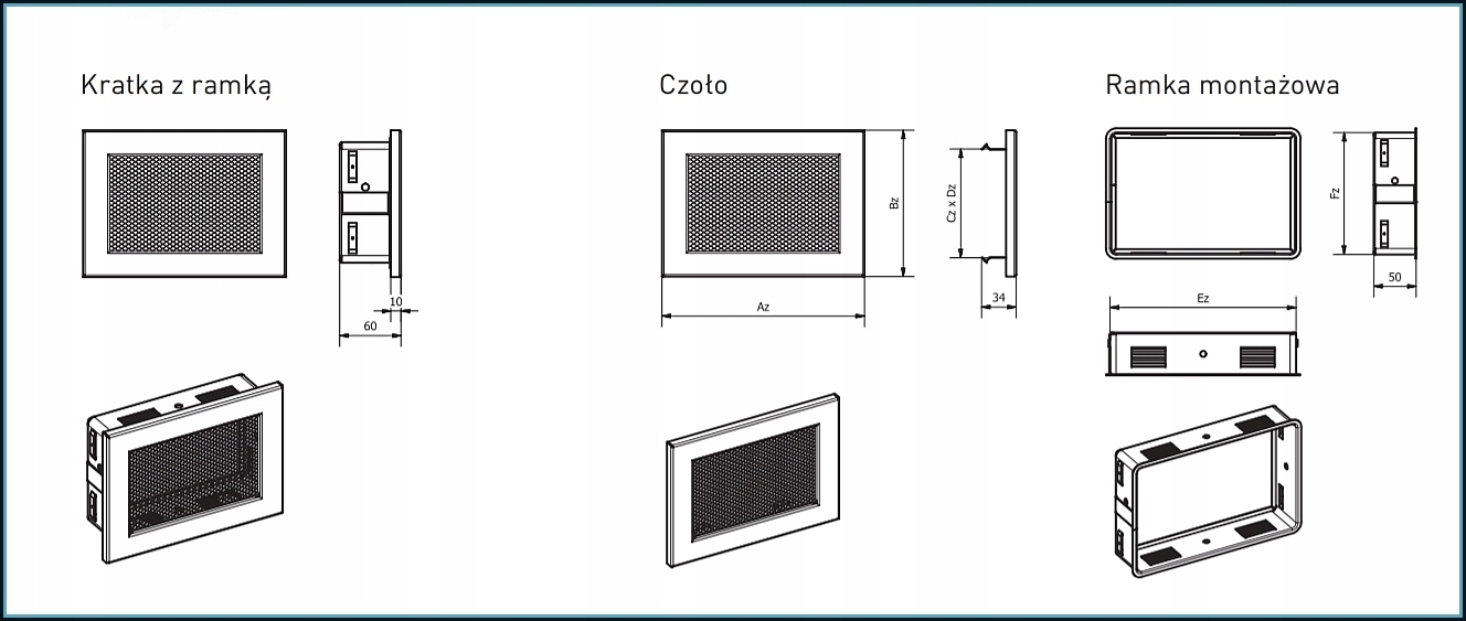 Kratka Ventlab z siatką bez żaluzji czarna 450x240 Kod producenta KRVSM450x240-ML.CZ