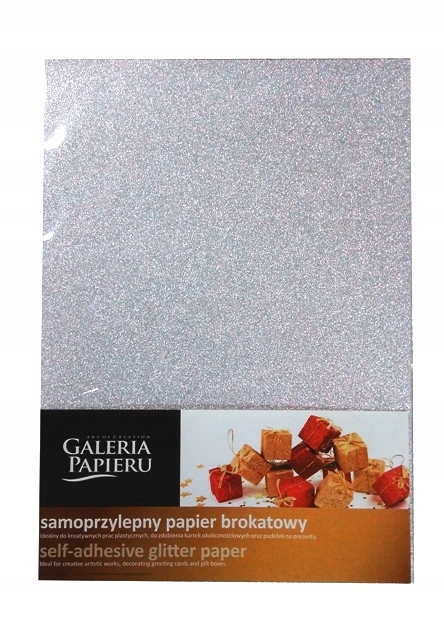 

Papier brokatowy samoprzylepny A4 Srebrny 254011