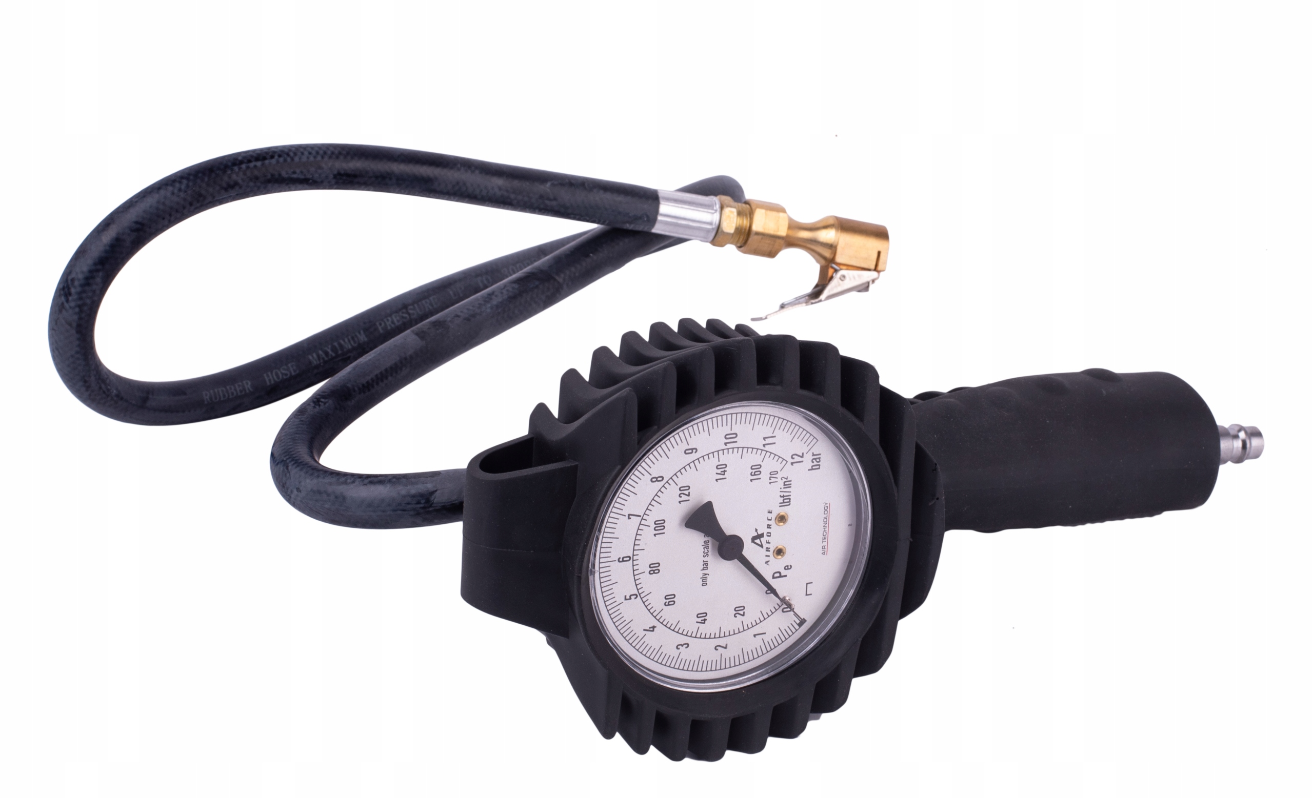 PISTOLET DO POMPOWANIA KÓŁ Z MANOMETREM 12BAR BJC Kod producenta M80703