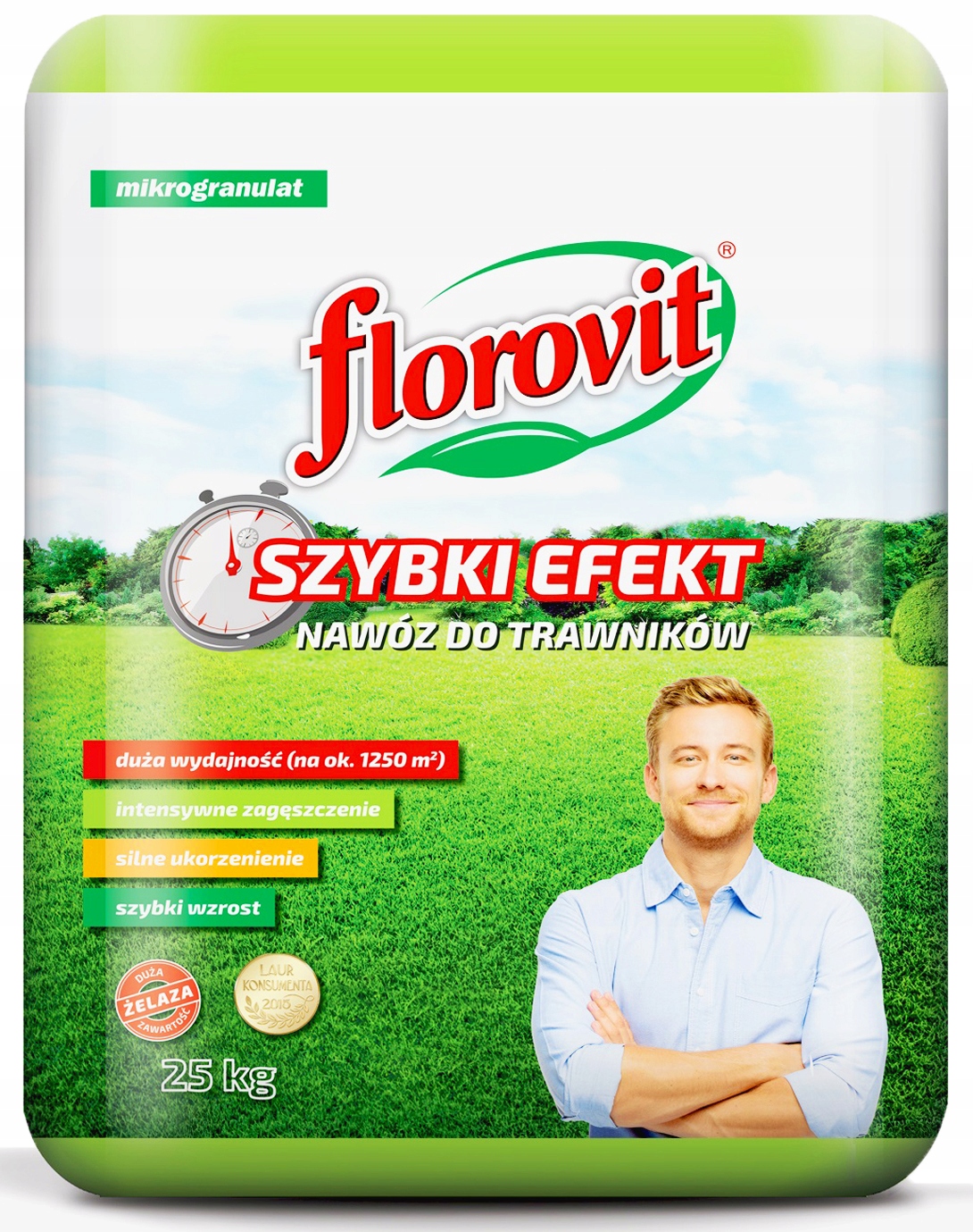 

Florovit Nawóz Do Trawy Trawnika Szybki Efekt 25KG