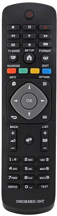 PILOT DO TV PHILIPS SMART UNIWERSALNY 398GR8BD Kod producenta 398GR8BD