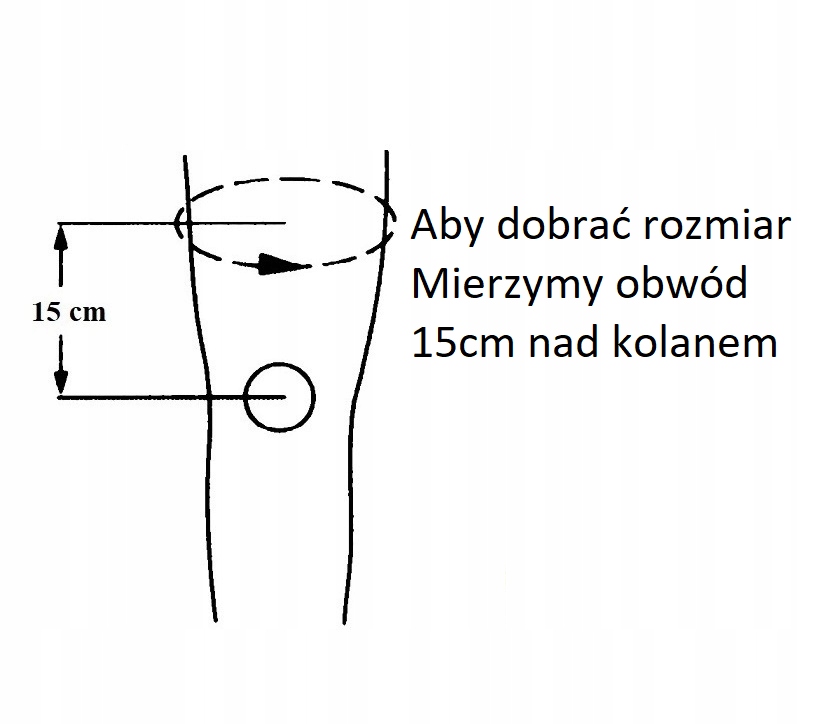 AKTYWNA ORTEZA KOLANA STABILIZATOR OPASKA RZEPKI Kod producenta J-09