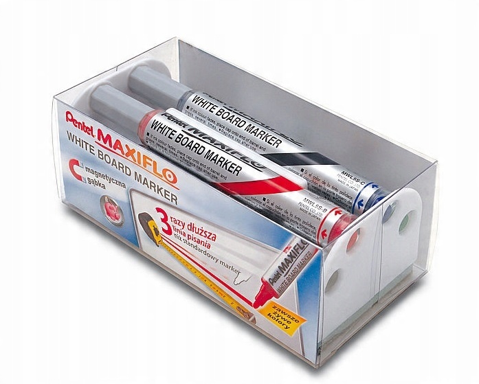 

Markery Do Tablic Komplet Pentel MWL5S Gąbka