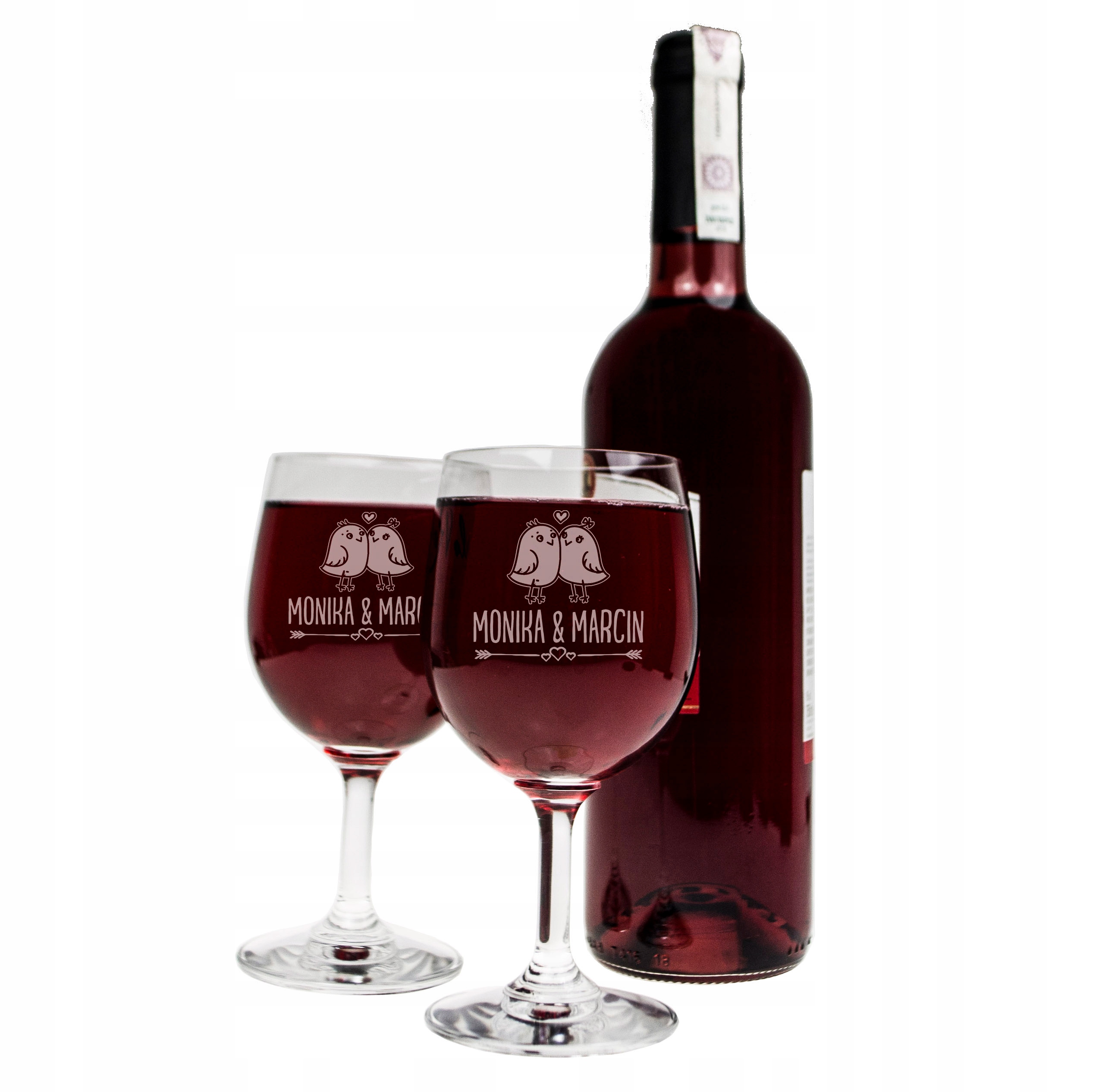 

Kieliszki Na Wino Dla Młodej Pary Na Ślub Grawer