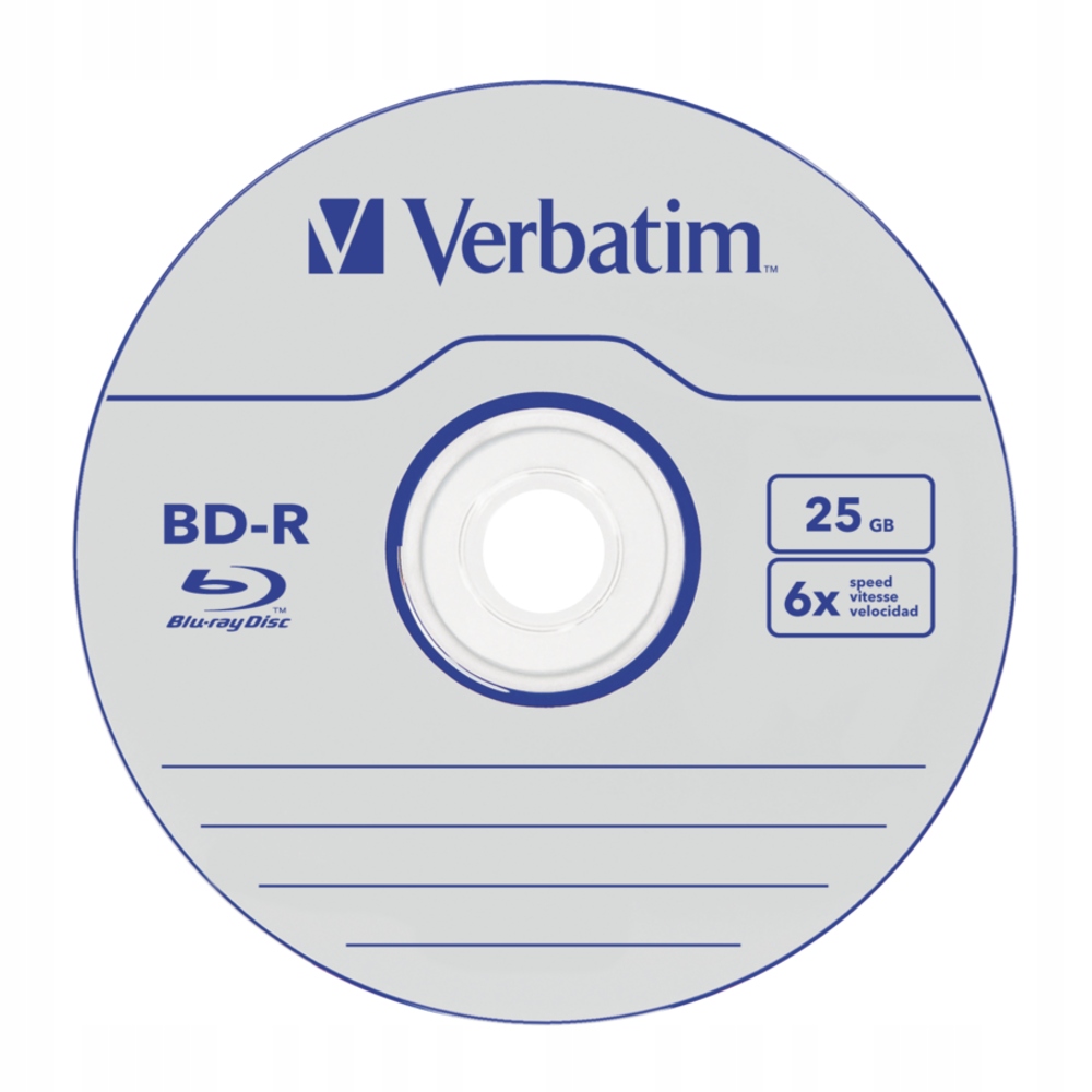 Płyty VERBATIM Blu-Ray BD-R 25GB DataLife 50-pak cake Producent Verbatim