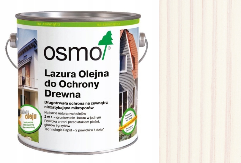 LAZURA OLEJNA OSMO do tarasów 0,75L biały 900