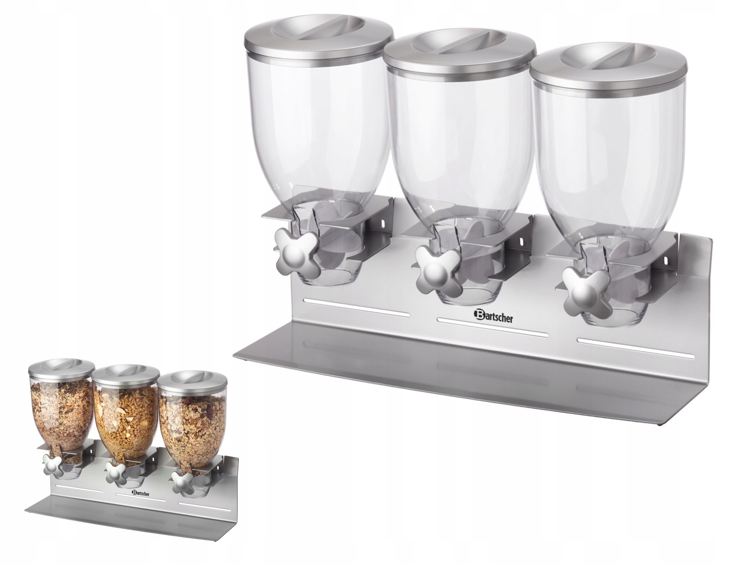 Trojnásobný Dávkovač Na Müsli Vločky Bakalie 3x3,5L